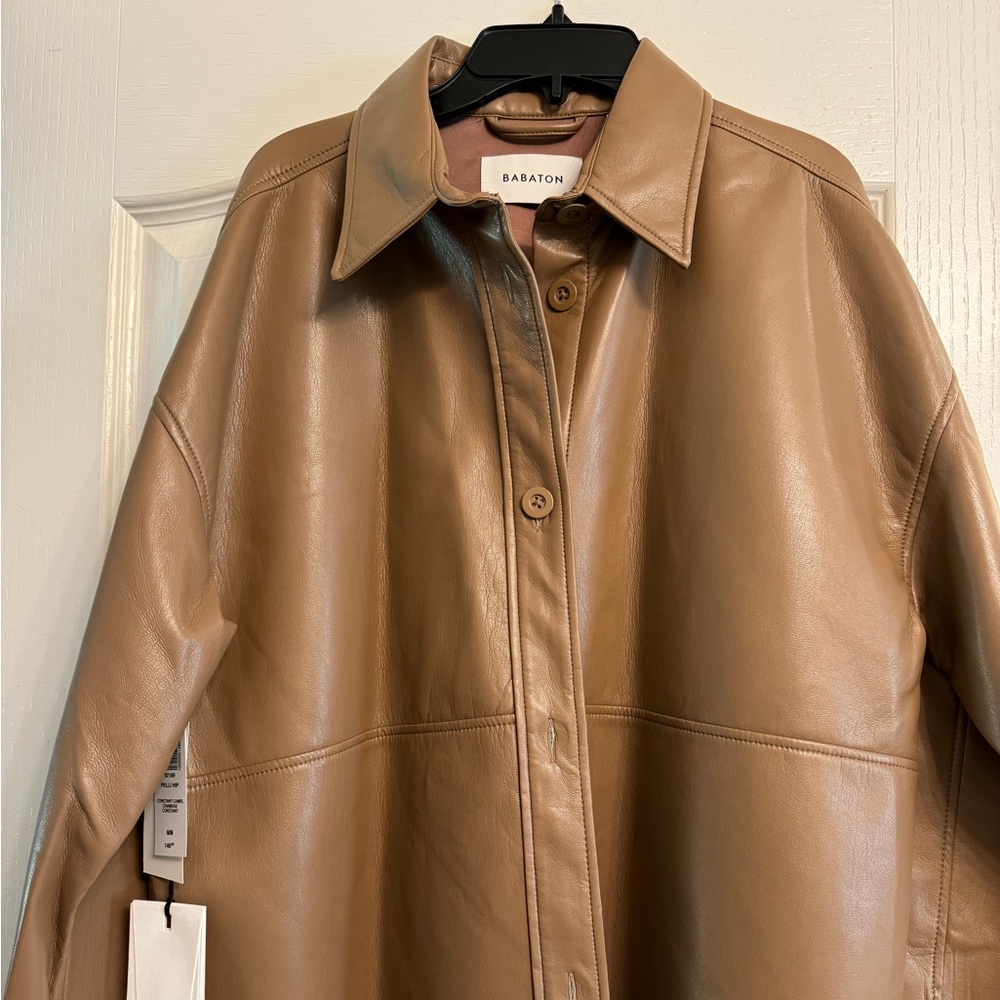 COPY - Babaton Vegan leather shacket. Brand new, never worn with tags.